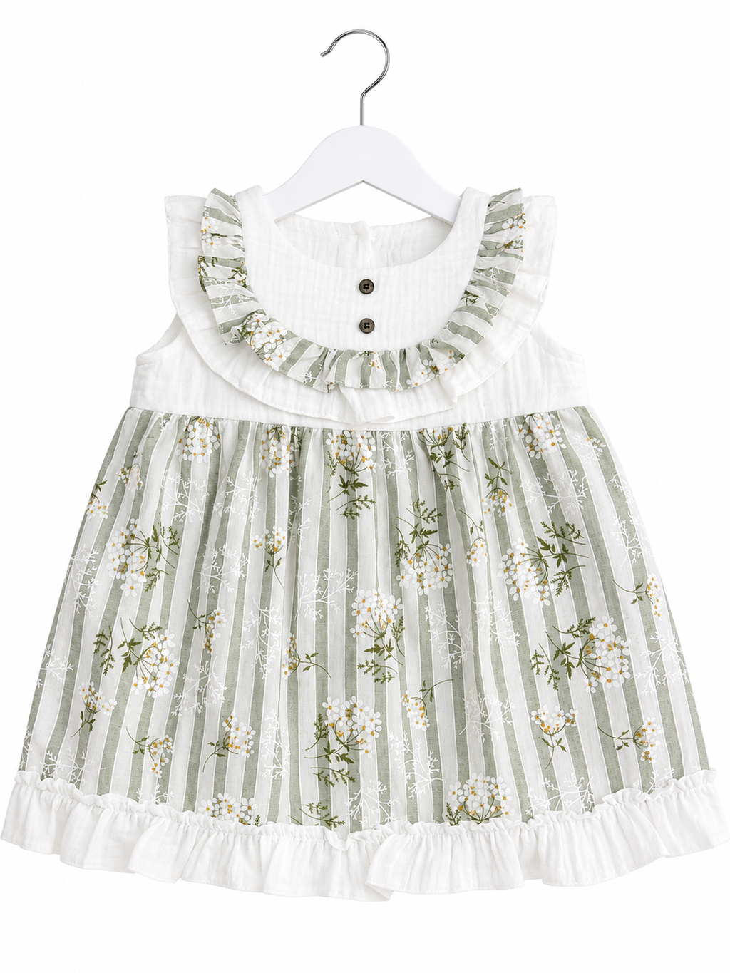 Sage Blossom Dress