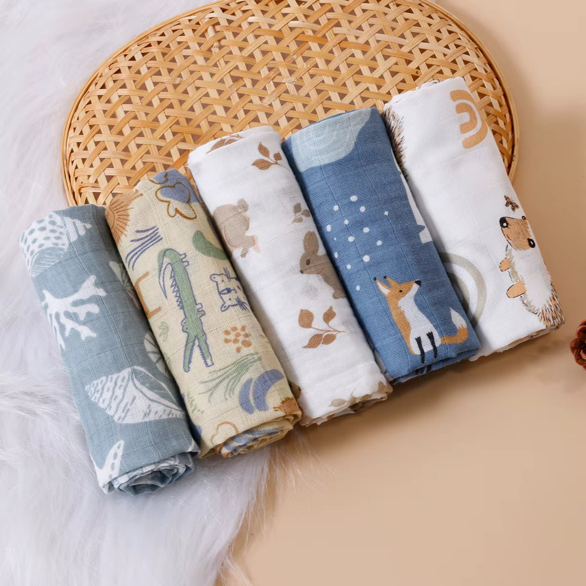Cotton Bamboo Muslin Cloths